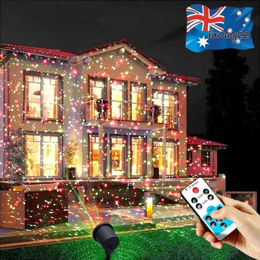 Outdoor Christmas Laser Projector Lights Waterproof Garden Stage Party Decors AU