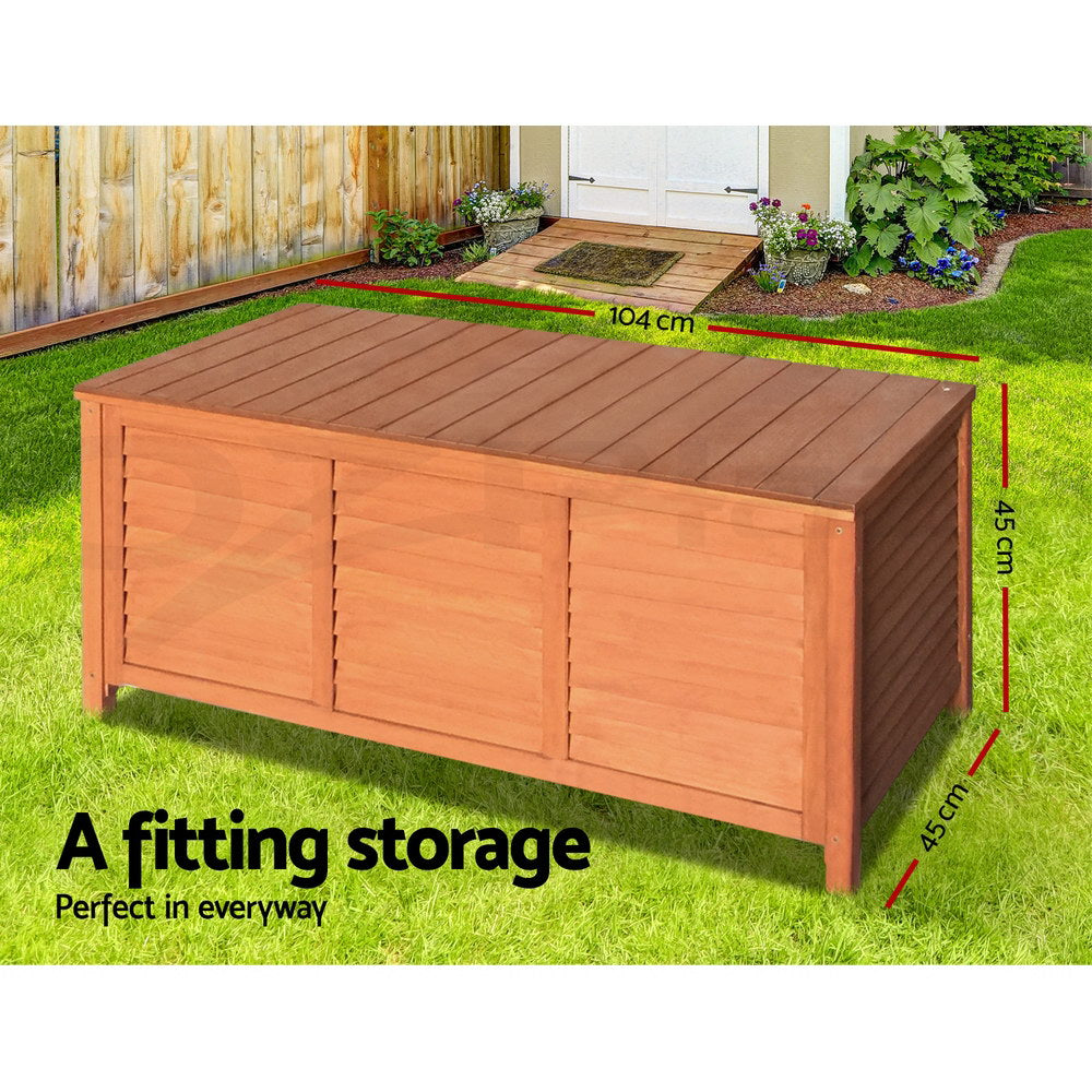 Gardeon Outdoor Storage Box Container Lockable Indoor Toy Tools Shed Garden