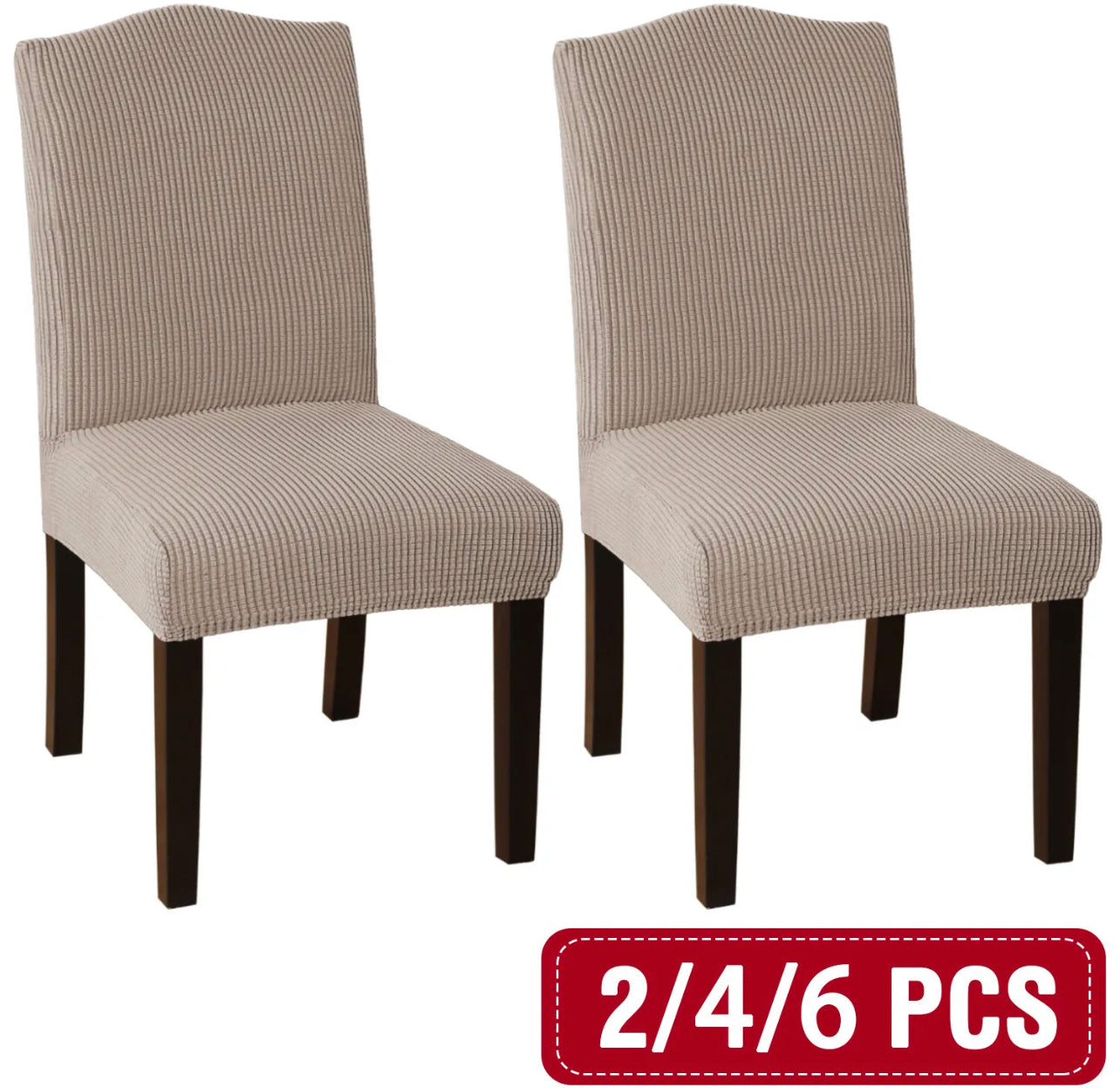 Dining Chair Covers Stretch Jacquard Parson Chair Slip Covers Washable 2/4/6 PCS