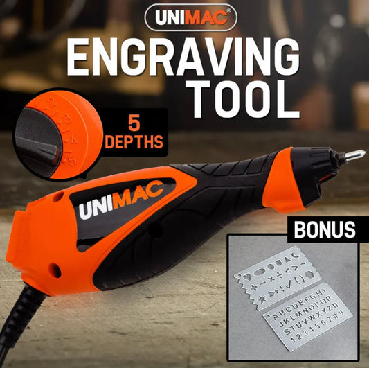 UNIMAC Engraving Tool - Electric Engraver Stencils Precision Hand Held