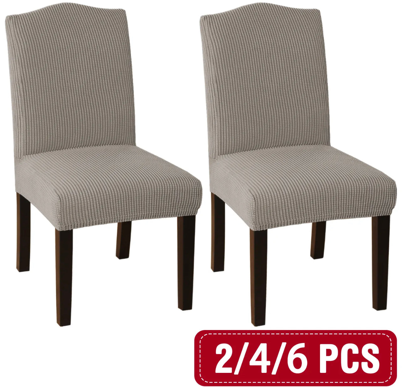 Dining Chair Covers Stretch Jacquard Parson Chair Slip Covers Washable 2/4/6 PCS