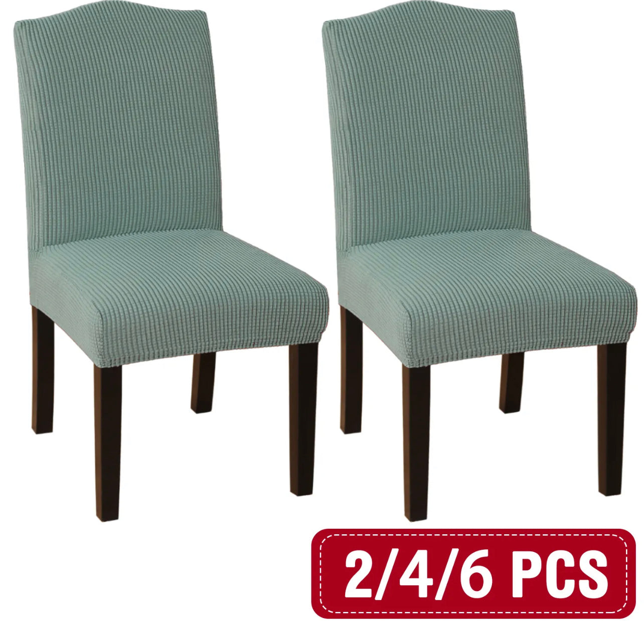 Dining Chair Covers Stretch Jacquard Parson Chair Slip Covers Washable 2/4/6 PCS