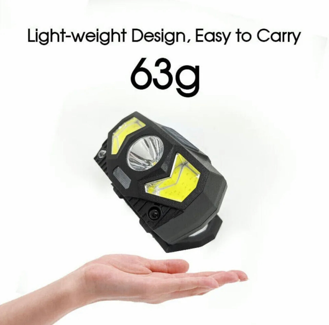 Head Torch LED Headlight COB Camping Headlamp USB Rechargeable Flashlight Lamp