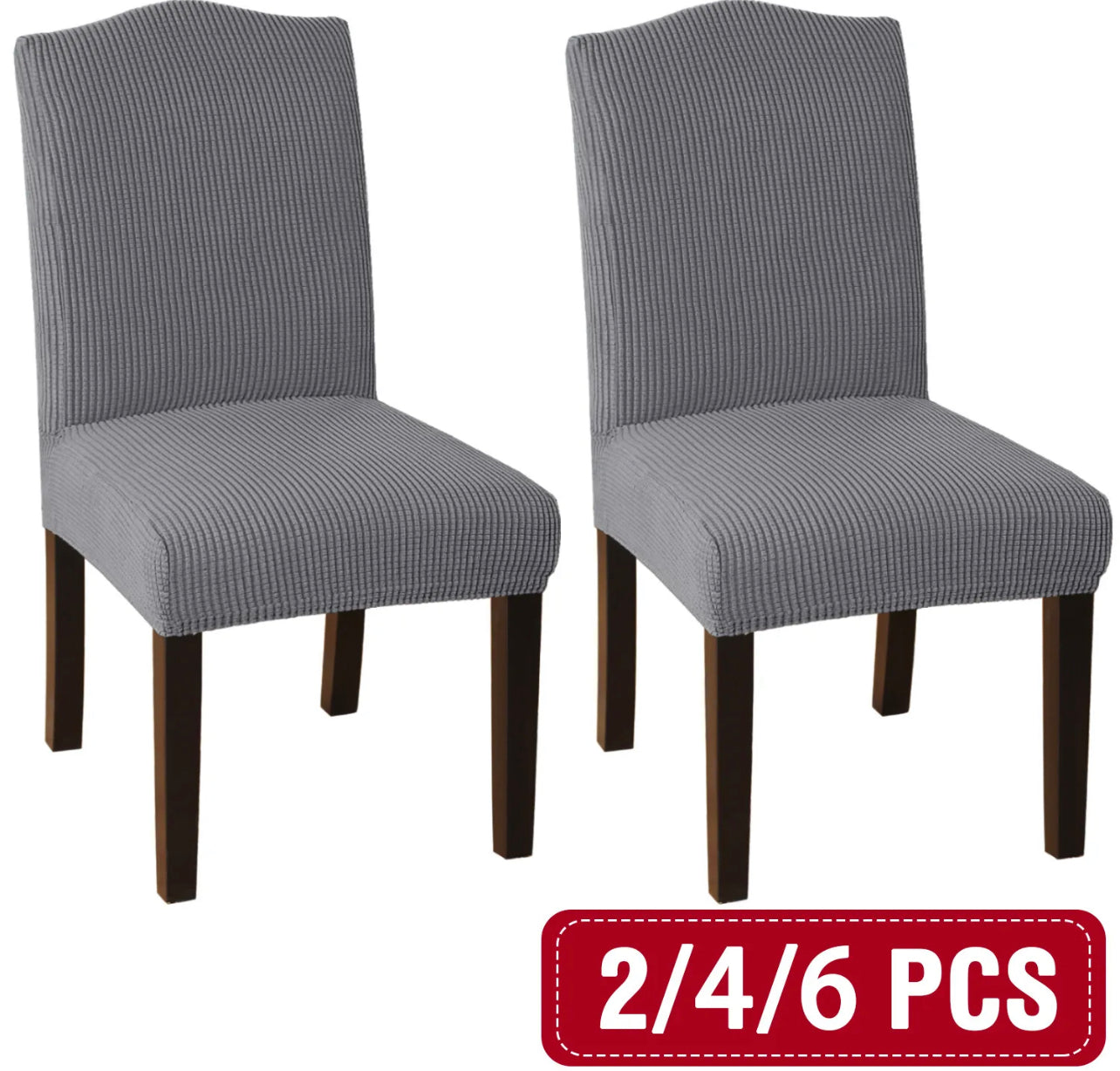 Dining Chair Covers Stretch Jacquard Parson Chair Slip Covers Washable 2/4/6 PCS