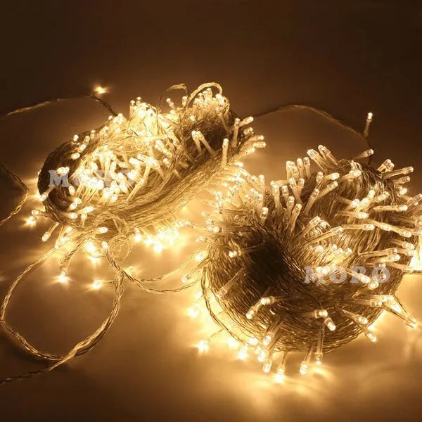 Warm White 500LED 100M Waterproof Christmas Fairy String Lights Wedding Garden