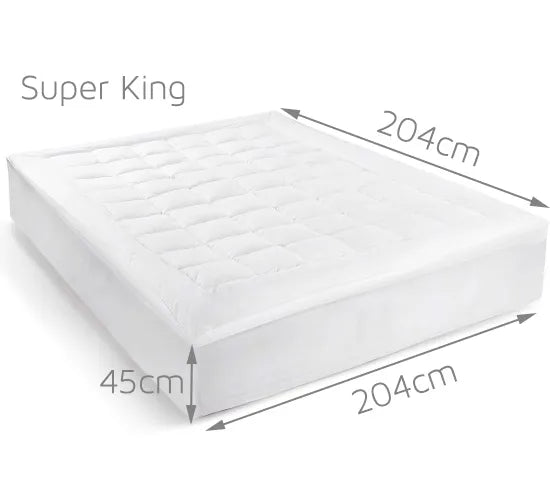 ALL SIZE 1000GSM Bamboo Fibre Pillowtop Mattress Topper Pad Underlay