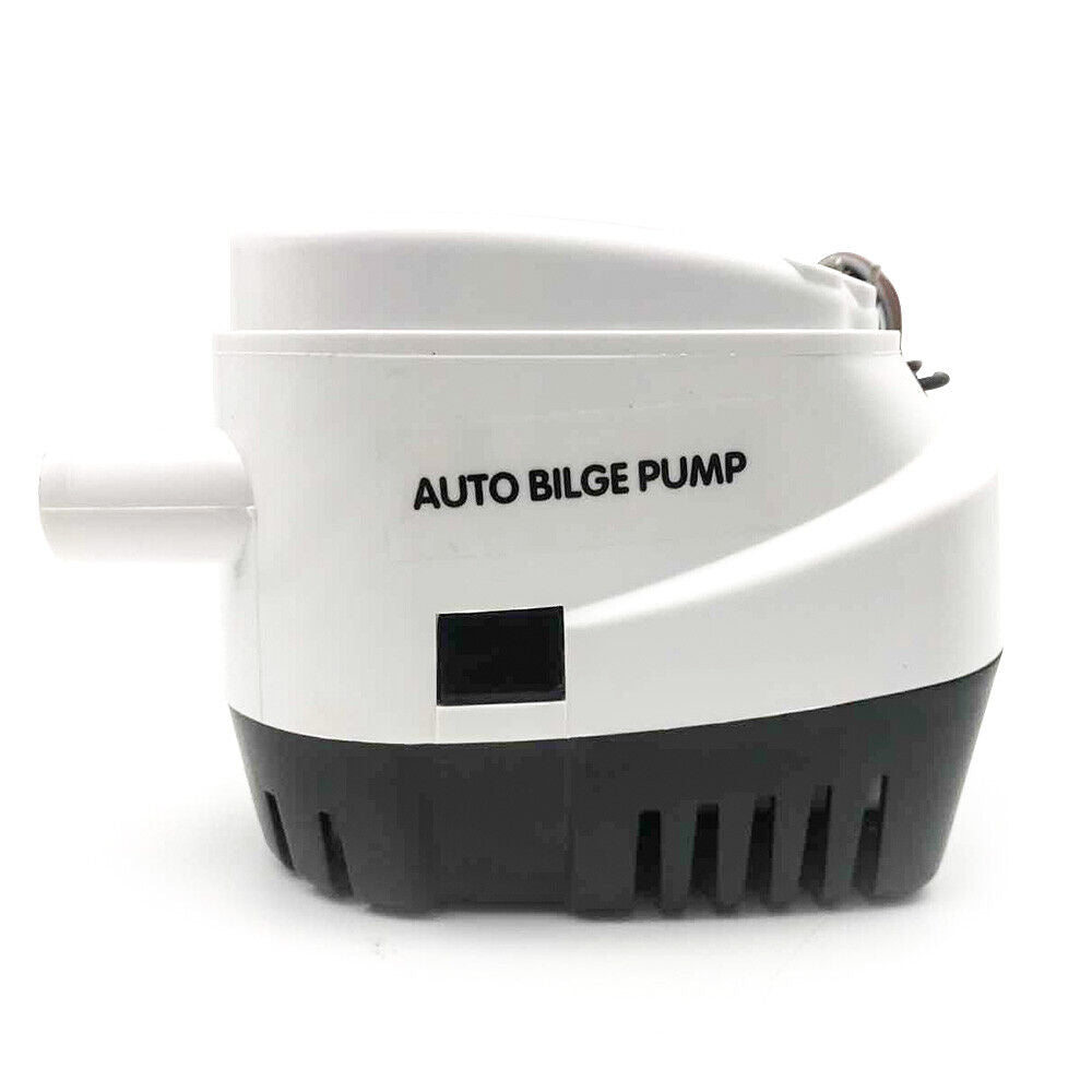 12V Boat Automatic Submersible Bilge Water Pump 750GPH Auto With Float Switch