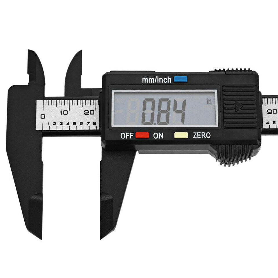 6'' Inch 150mm Digital Electronic Vernier Micrometer Caliper Gauge Carbon Fiber