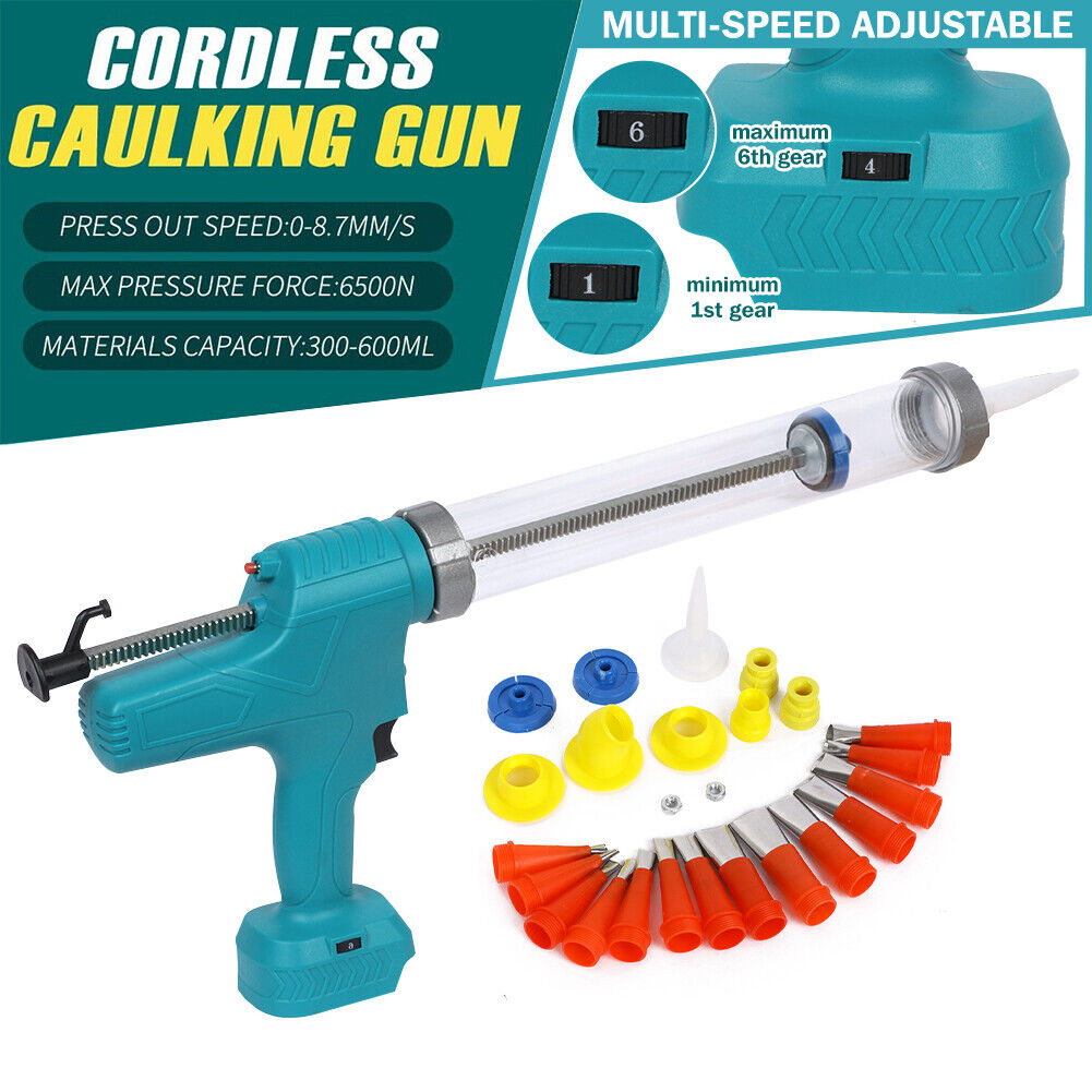 For Makita 18V without Battery Cordless Sausage Cartridge Caulking Gun 300/600ML