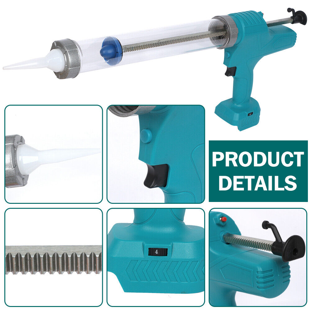 For Makita 18V without Battery Cordless Sausage Cartridge Caulking Gun 300/600ML