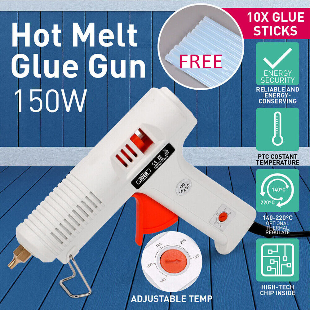 150W Electric Hot Melt Glue Gun Trigger Adhesive Sticks Craft DIY Hobby Repair