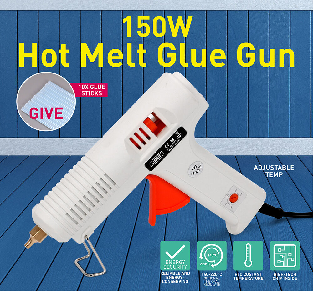 150W Electric Hot Melt Glue Gun Trigger Adhesive Sticks Craft DIY Hobby Repair