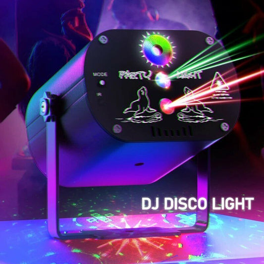 1240 Patterns LED RGB Laser Projector Stage Light DJ Disco Party KTV Club Lights