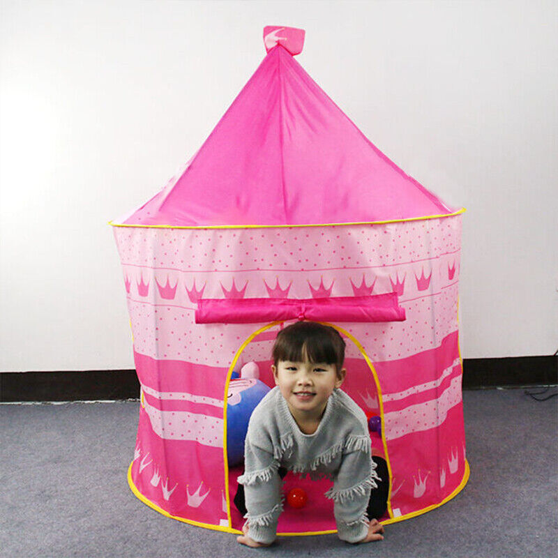 Kids Playhouse Play tent Pop Up Castle Princess Indoor Outdoor Girls Boys Gift