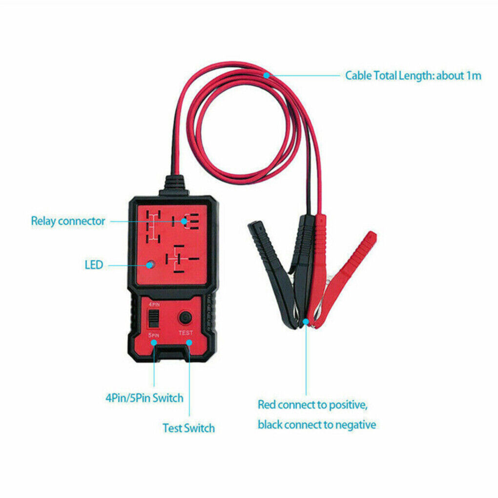 12V Electronic Automotive Relay Tester Auto Car Diagnostic Battery Checker Tool