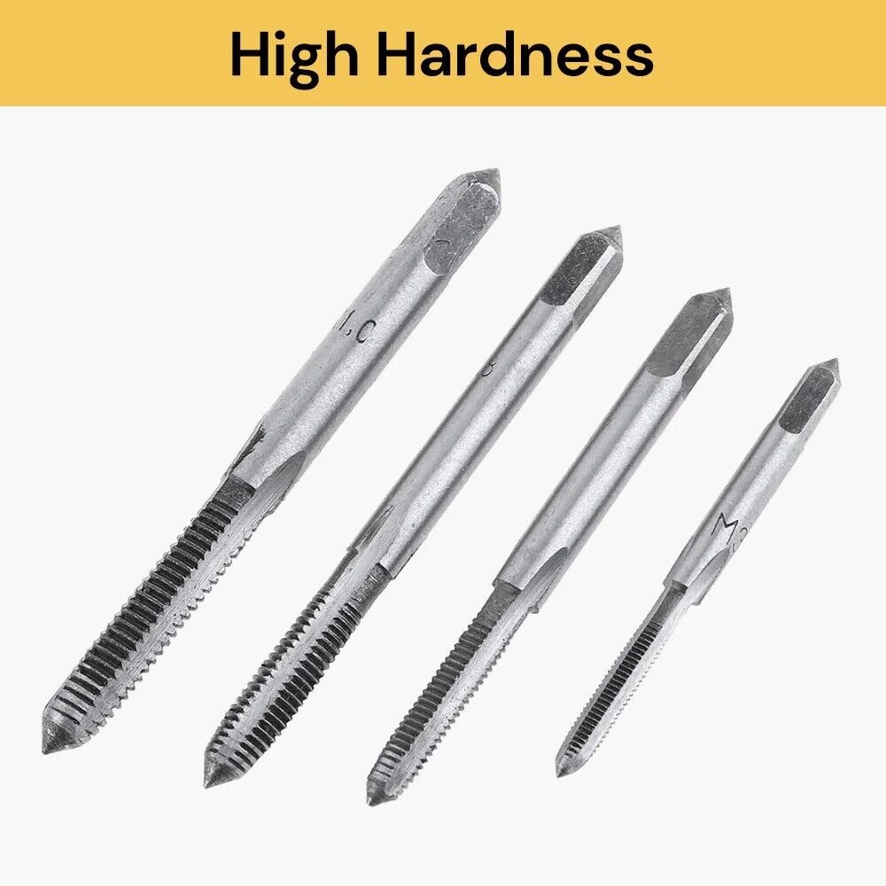 Metric Tap and Die Set Heavy Duty Thread Taper Drill Screw Tap Wrench Universal