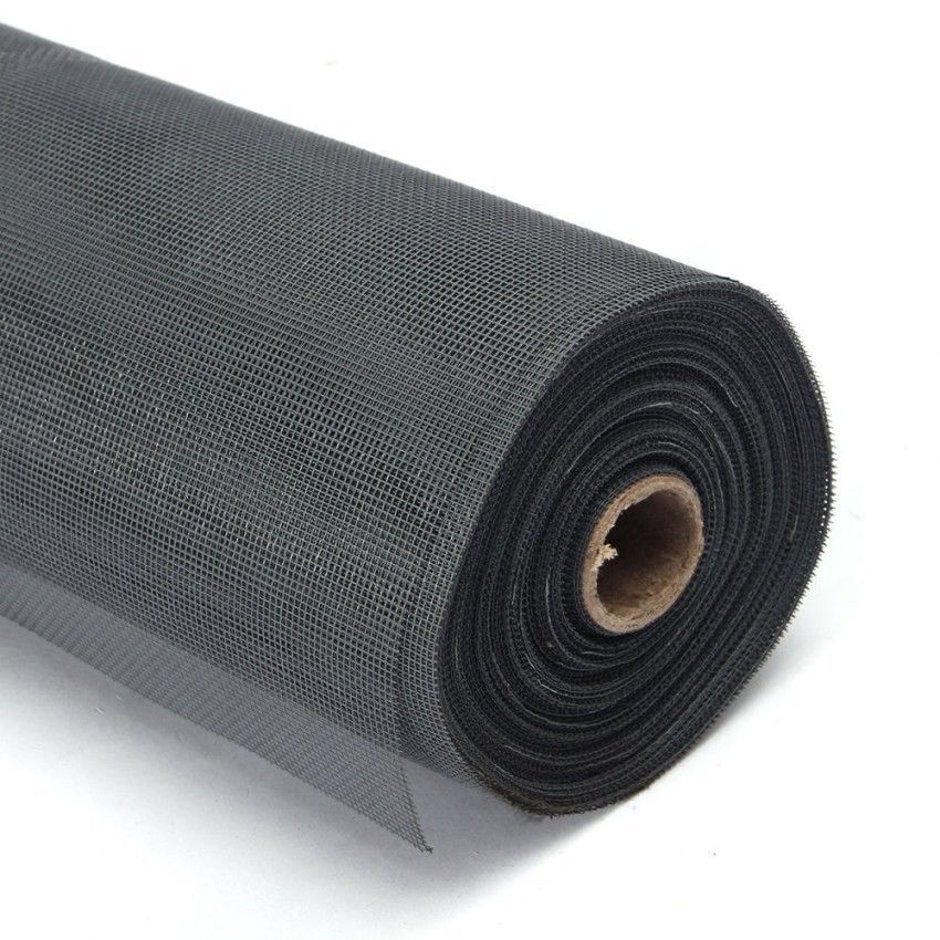 Black Roll Insect Flywire Window Fly Screen Net Mesh Flyscreen 100FT / 30M