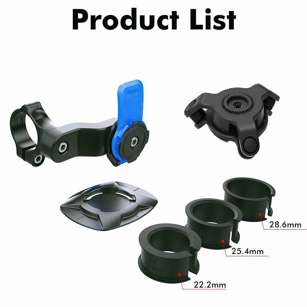 For Quad Lock Compatible Bike Motorcycle Phone Mount Holder Handlebar Mount AU