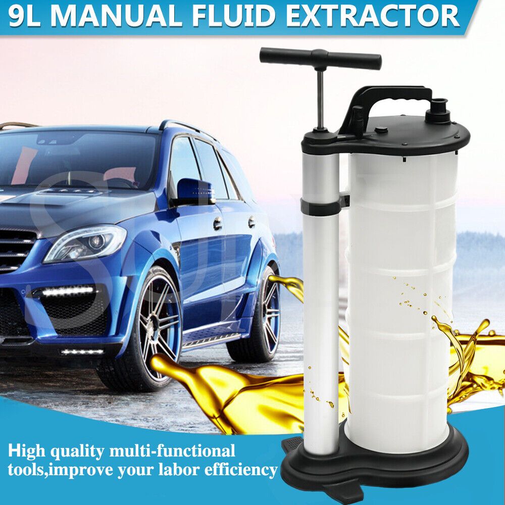 9L Manual Waste Oil Fluid Extractor Pump Suction Vacuum Fuel Car Boat Transfer