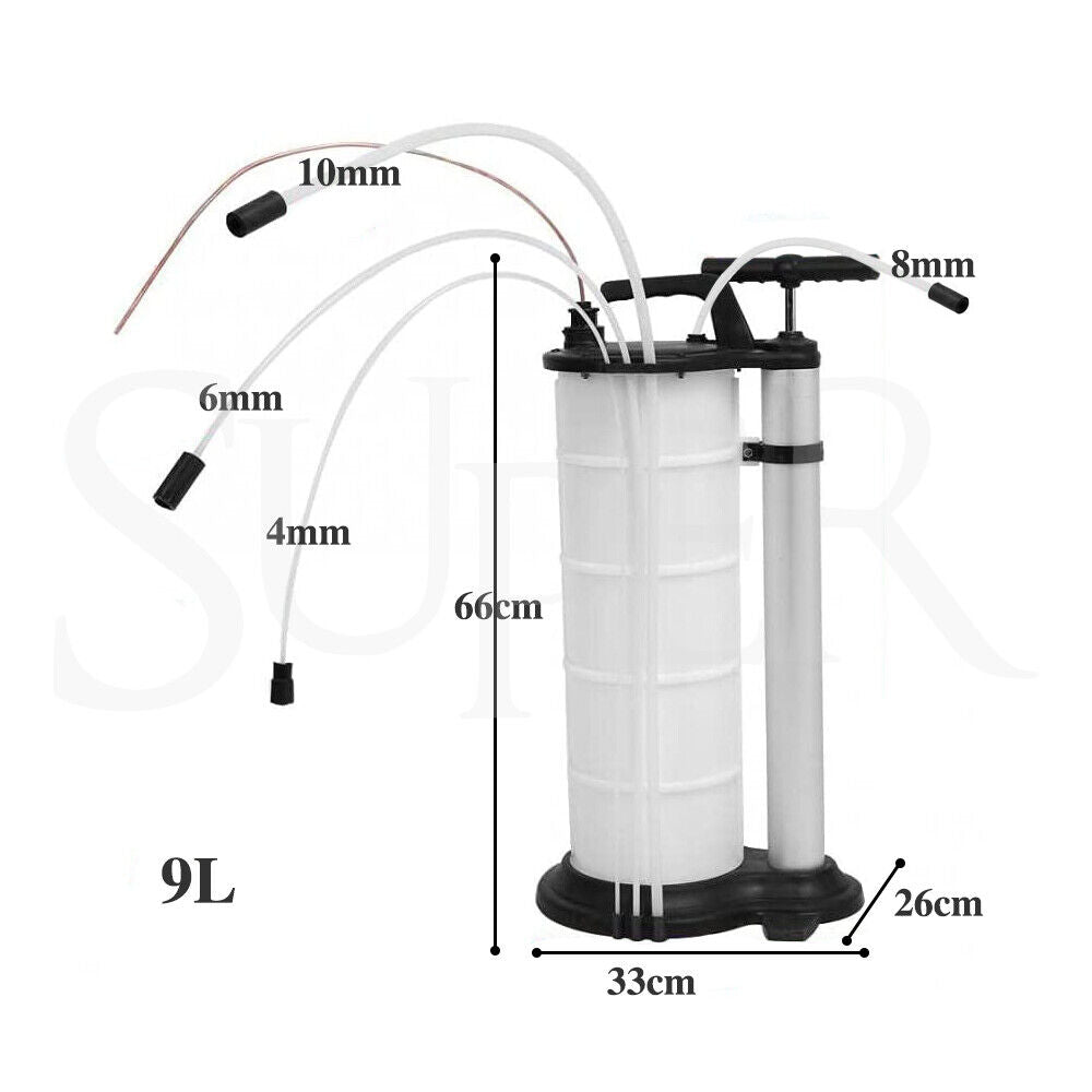 9L Manual Waste Oil Fluid Extractor Pump Suction Vacuum Fuel Car Boat Transfer