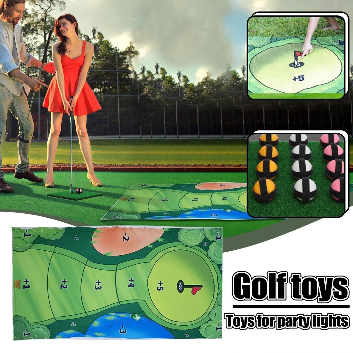 The Indoor Casual Golf Game Set Golf Putting Royale Golf Game Golf Hitting Mats