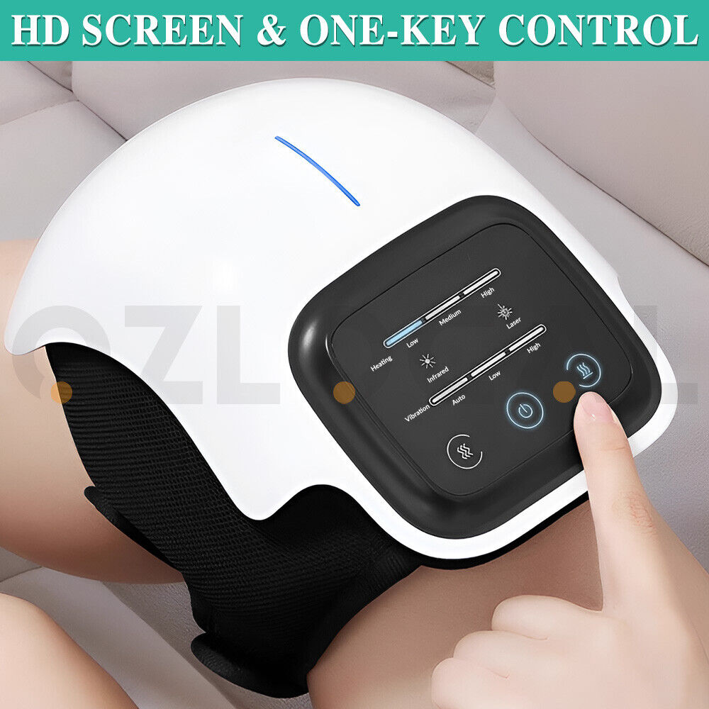 Electric Knee Massager Smart Infrared Heating Therapy Pain Relief Rechargeable