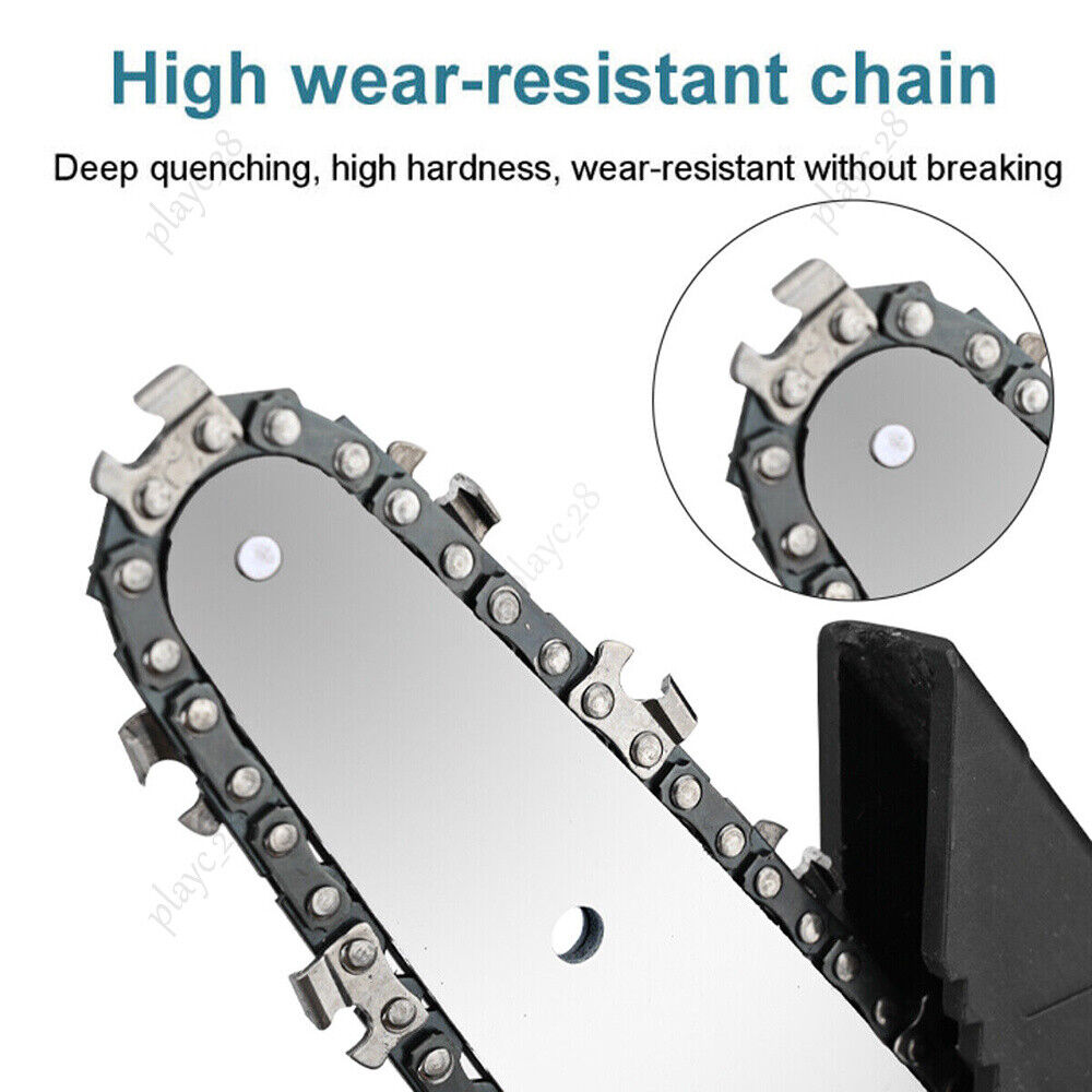 2Pcs 6" Chainsaw Chains for 6 inch Mini Cordless Electric Chain Saw Wood Cutter