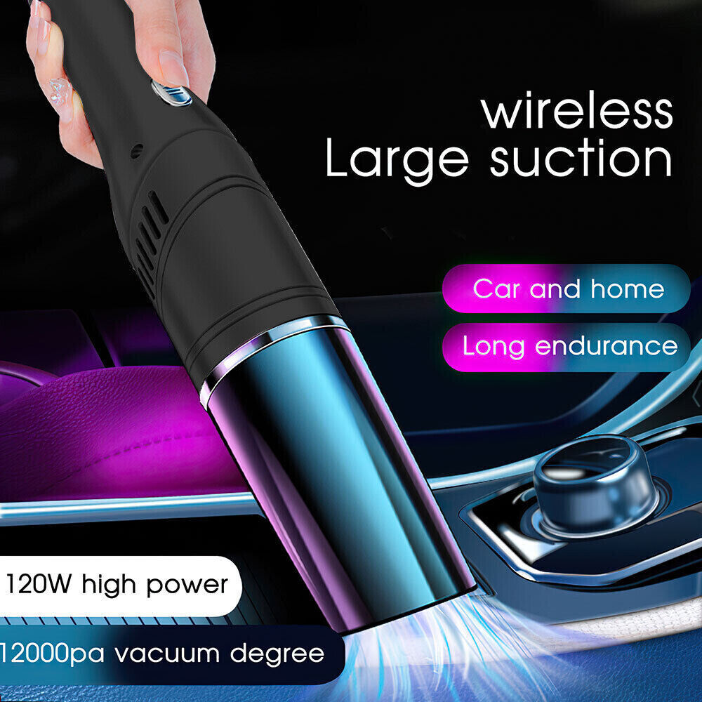 Mini Wireless Vacuum Cleaner USB Car Handheld Vaccum Power Suction Rechargeable