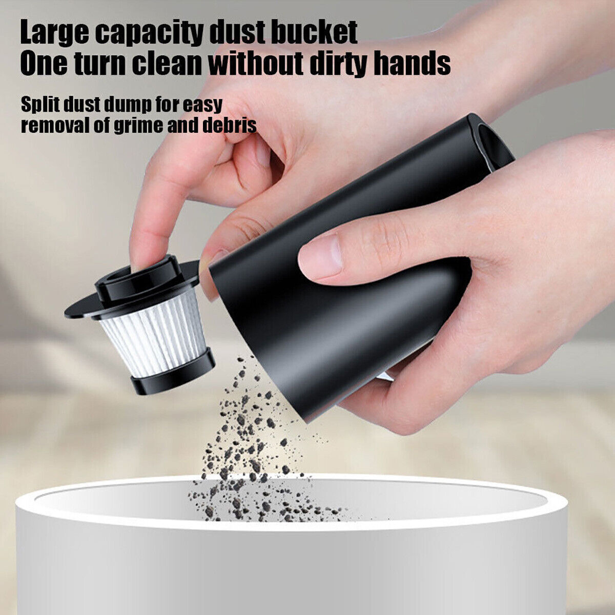 Mini Wireless Vacuum Cleaner USB Car Handheld Vaccum Power Suction Rechargeable