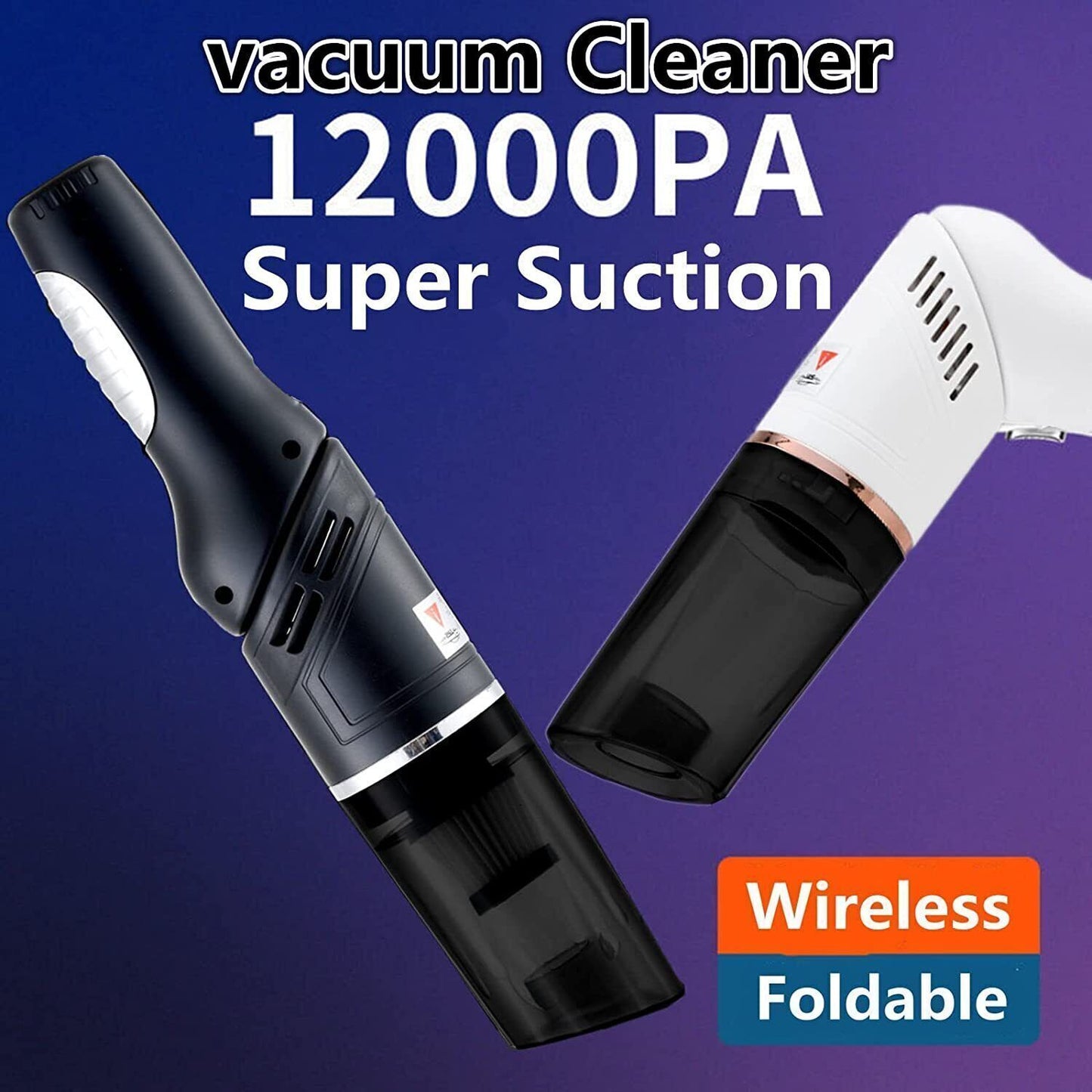 Mini Wireless Vacuum Cleaner USB Car Handheld Vaccum Power Suction Rechargeable