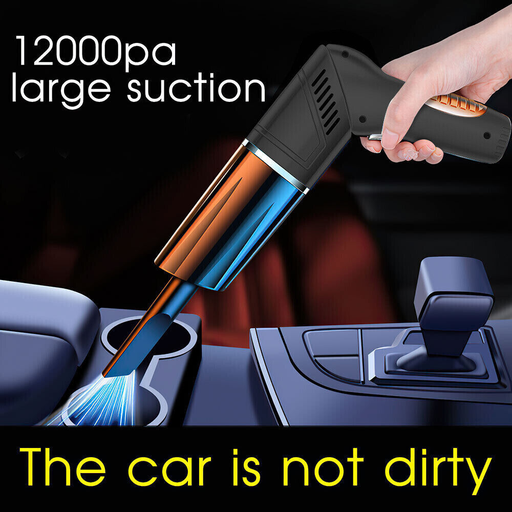 Mini Wireless Vacuum Cleaner USB Car Handheld Vaccum Power Suction Rechargeable