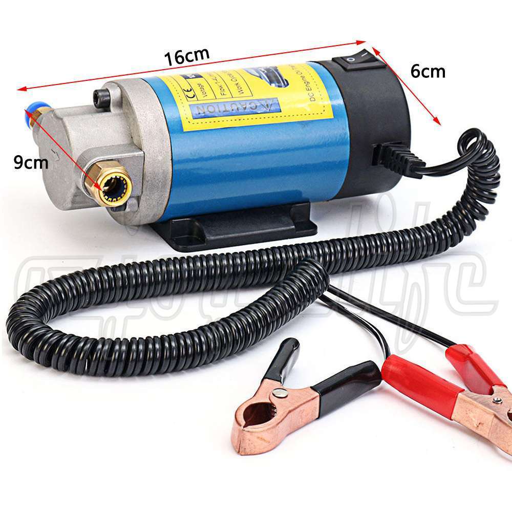 12V Portable Electric Oil Transfer Pump Extractor Fluid Suction Diesel Siphon OZ