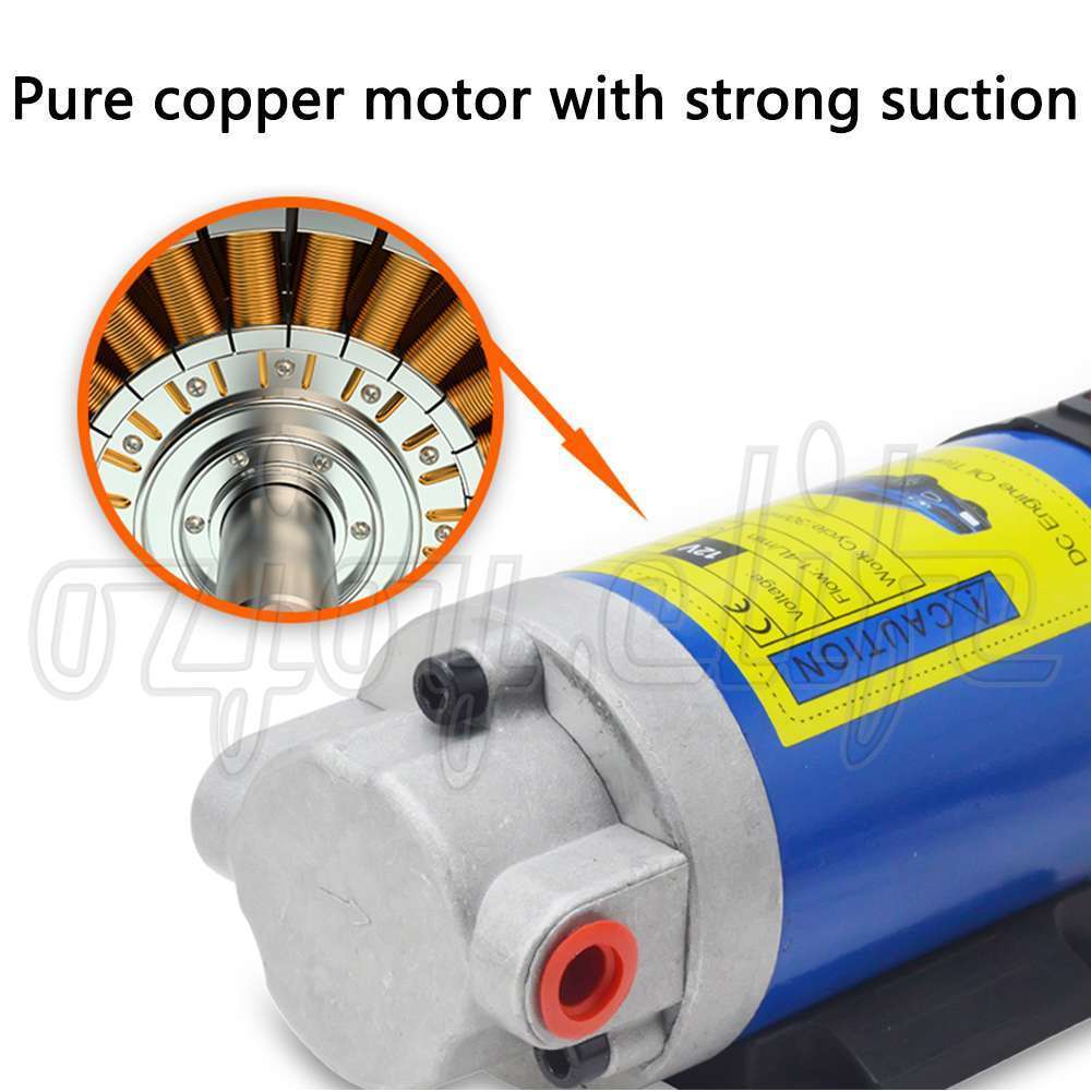 12V Portable Electric Oil Transfer Pump Extractor Fluid Suction Diesel Siphon OZ