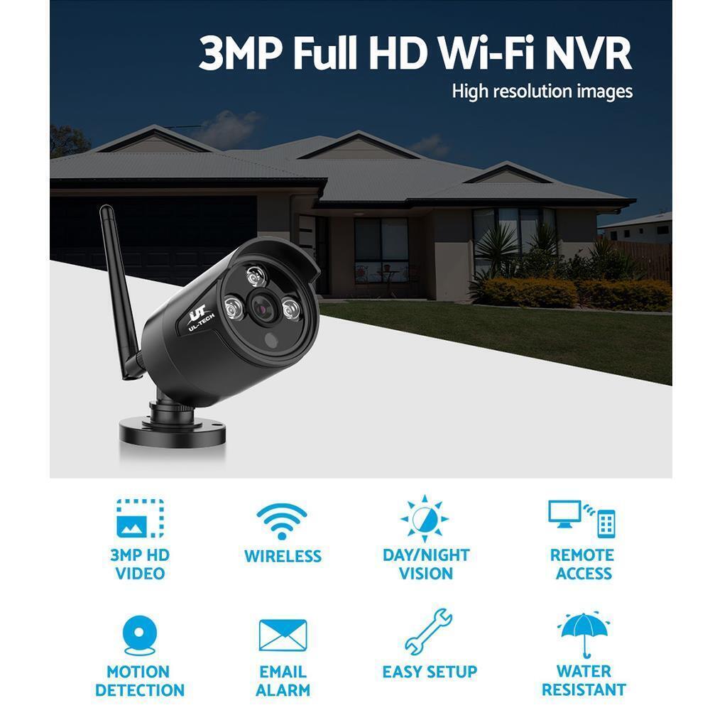 UL-tech CCTV System Camera Wireless Set For DVR Outdoor 3MP Long Range Day Night