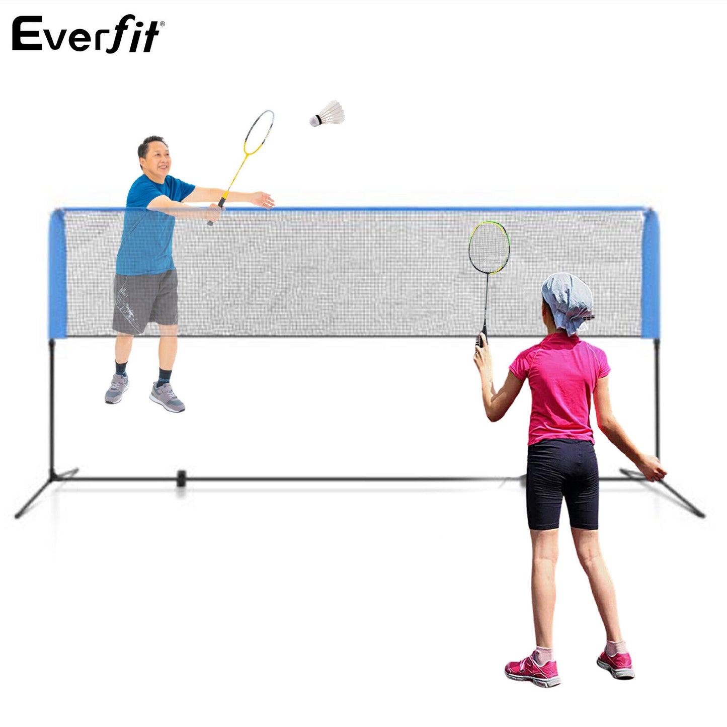 Professional Volleyball Badminton Net Set Heavy Duty Portable with Bag Outdoor