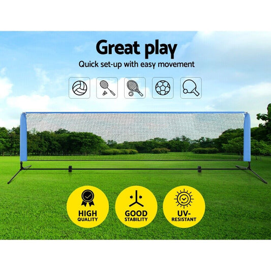 Professional Volleyball Badminton Net Set Heavy Duty Portable with Bag Outdoor