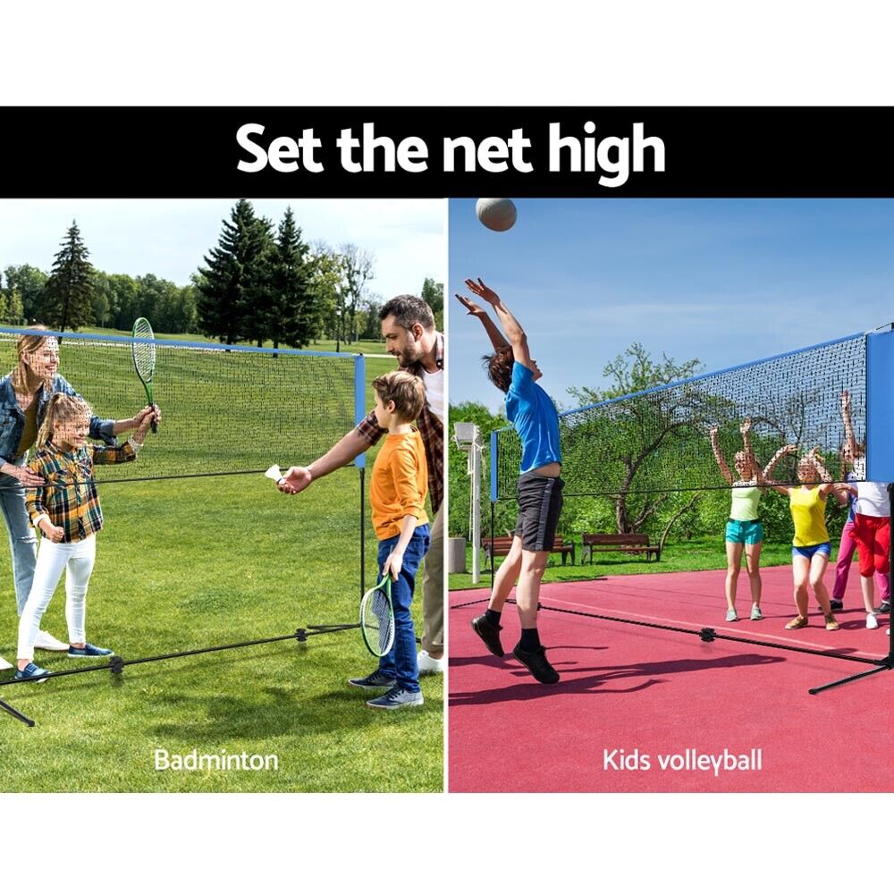 Professional Volleyball Badminton Net Set Heavy Duty Portable with Bag Outdoor