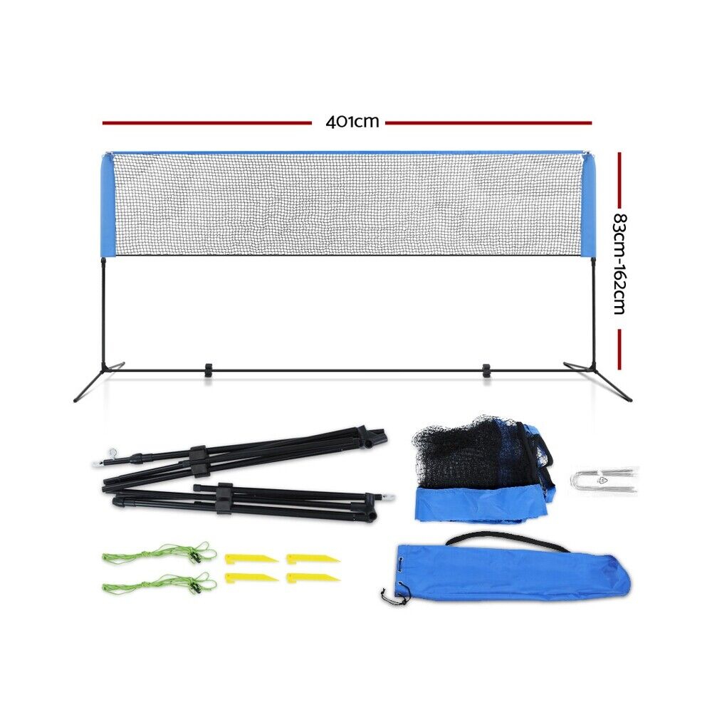 Professional Volleyball Badminton Net Set Heavy Duty Portable with Bag Outdoor