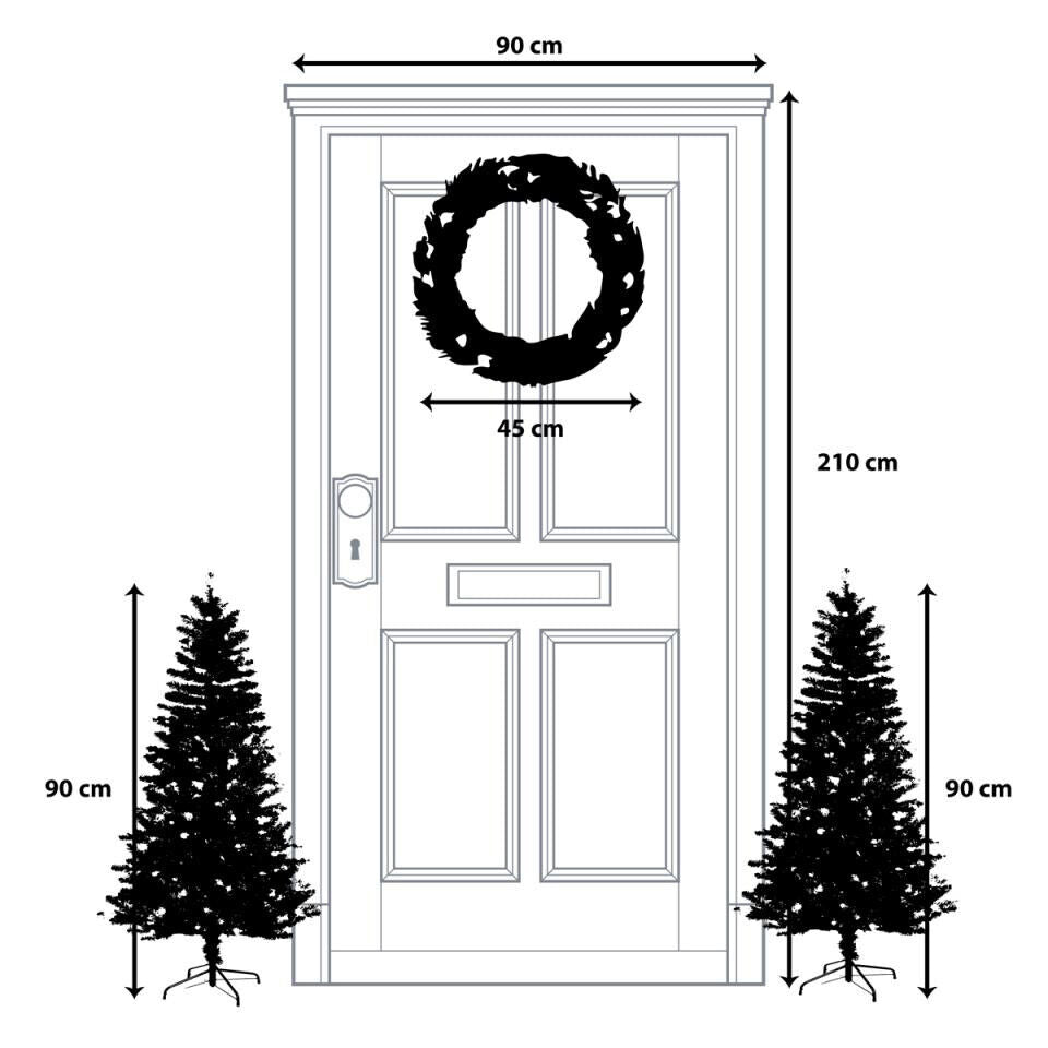 NEW Peter's Glendon Christmas 3 piece Set with LED Lights