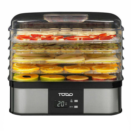 TODO 250W Stainless Steel Food Dehydrator Preserve Yogurt Fruit Dryer Jerky M...