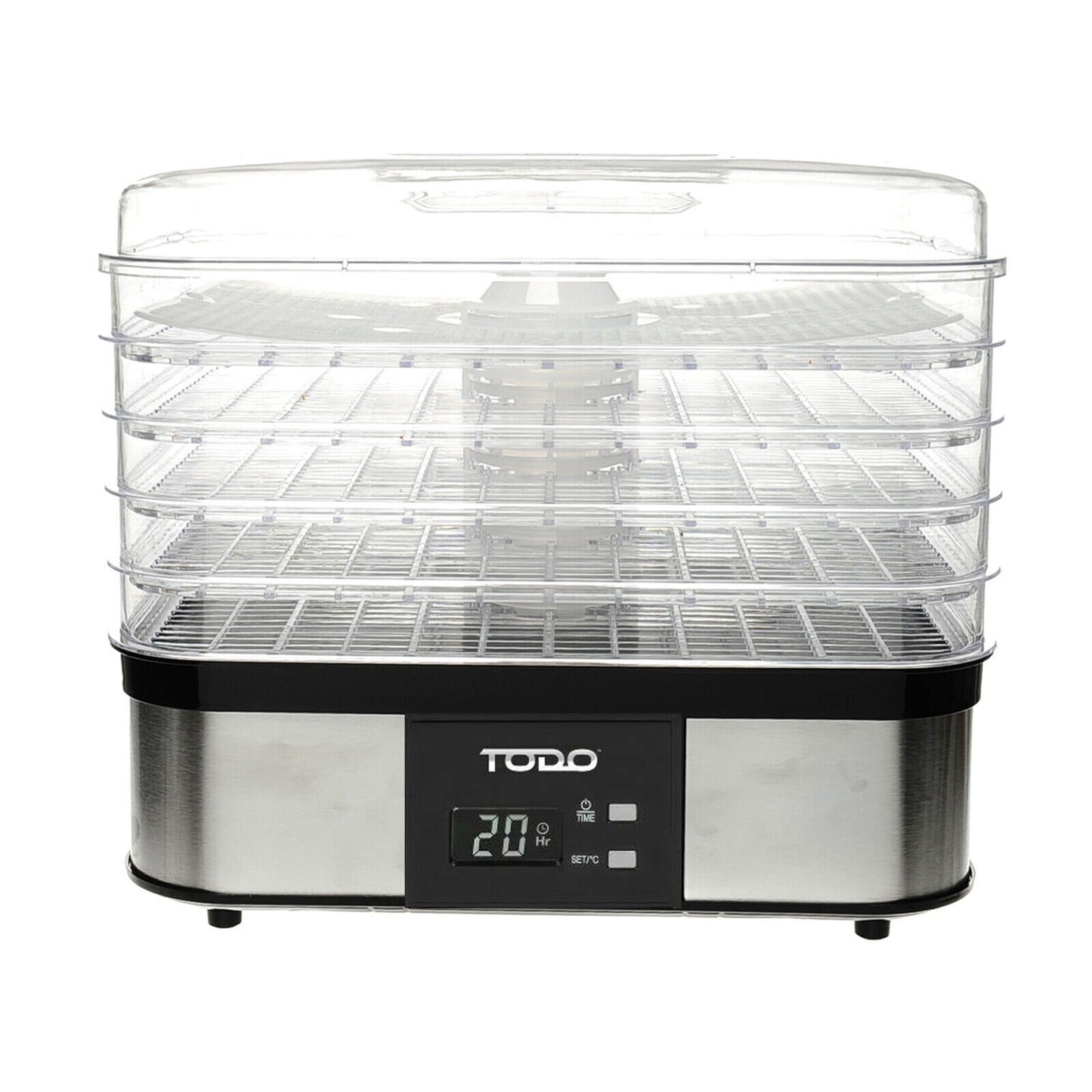 TODO 250W Stainless Steel Food Dehydrator Preserve Yogurt Fruit Dryer Jerky M...