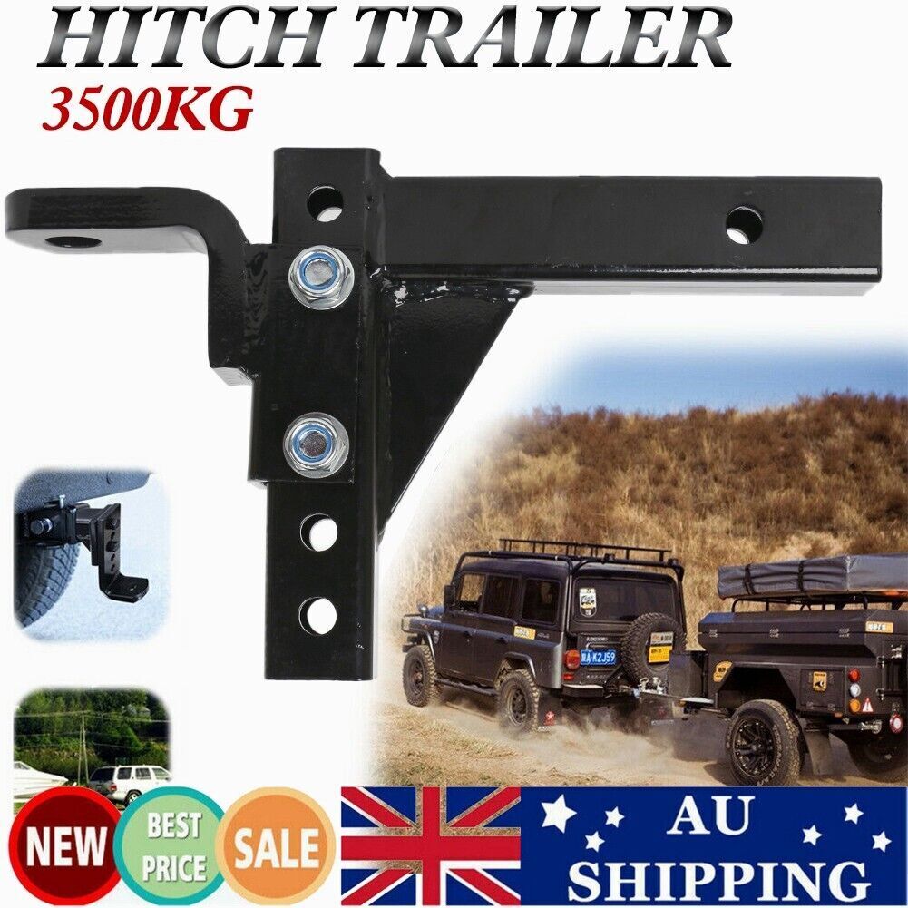 3500KG Adjustable Height Tow Hitch Ball Towbar Drop Mount Tongue Trailer Tow Bar