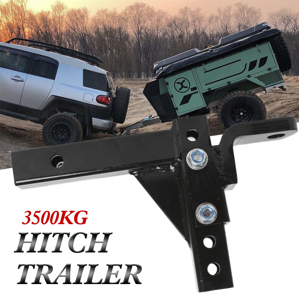 3500KG Adjustable Height Tow Hitch Ball Towbar Drop Mount Tongue Trailer Tow Bar