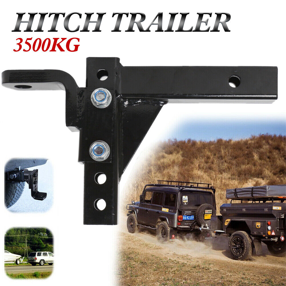 3500KG Adjustable Height Tow Hitch Ball Towbar Drop Mount Tongue Trailer Tow Bar