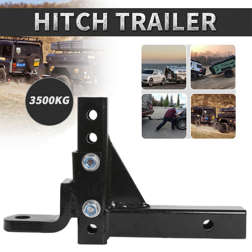 3500KG Adjustable Height Tow Hitch Ball Towbar Drop Mount Tongue Trailer Tow Bar