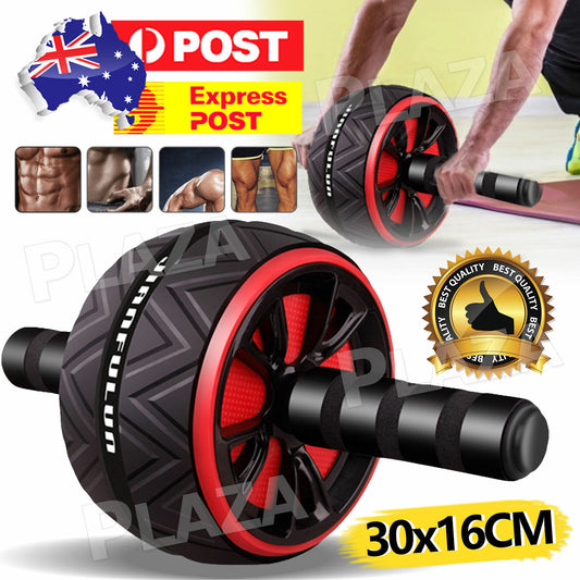 AB Abdominal Roller Wheel Fitness Waist Core Workout Exercise Wheel Gym Home