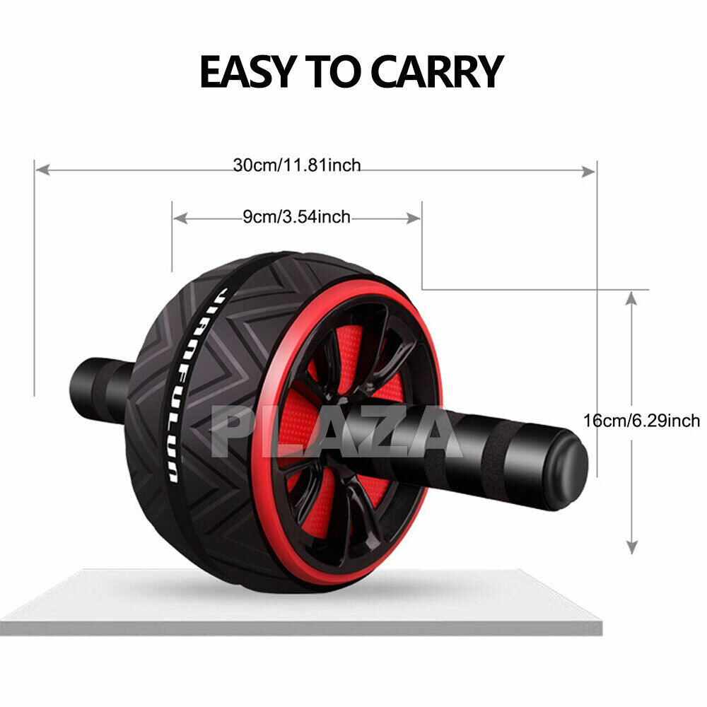 AB Abdominal Roller Wheel Fitness Waist Core Workout Exercise Wheel Gym Home