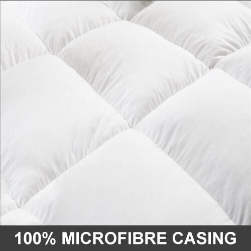 ALL SIZE 1000GSM Bamboo Fibre Pillowtop Mattress Topper Pad Underlay