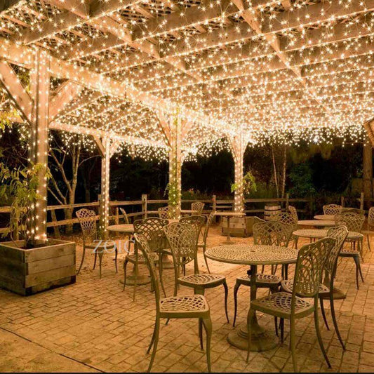 Warm White 500LED 100M Waterproof Christmas Fairy String Lights Wedding Garden