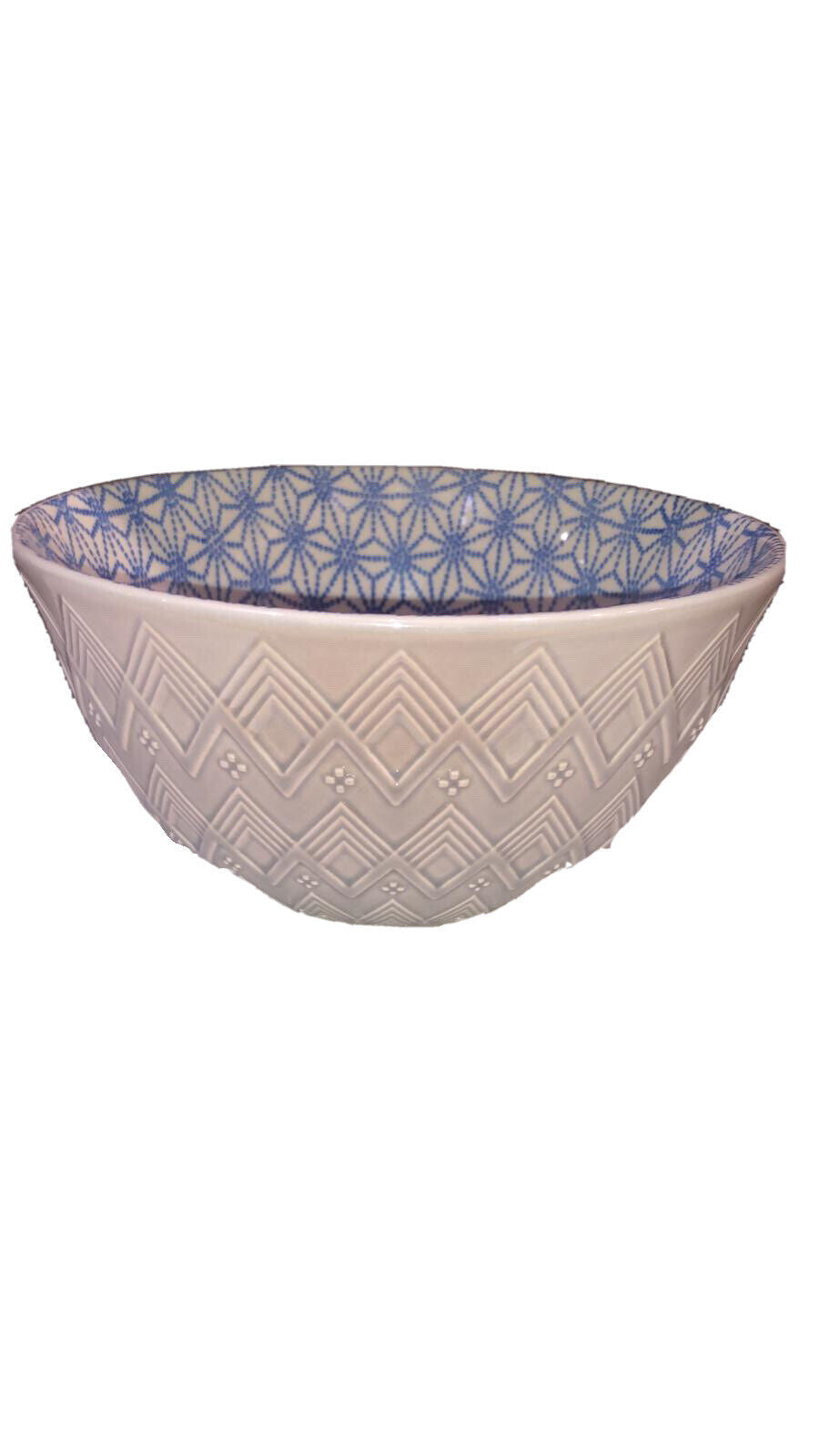 New Housewares Signature 6 Piece Pad Print 6” Bowls Set 660 ml Serving Bowl